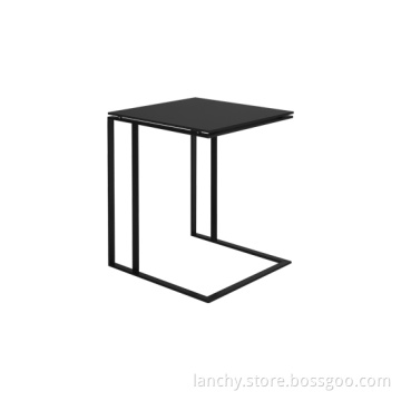 Square Side Table with Colorful Glass Top (TT-05A)